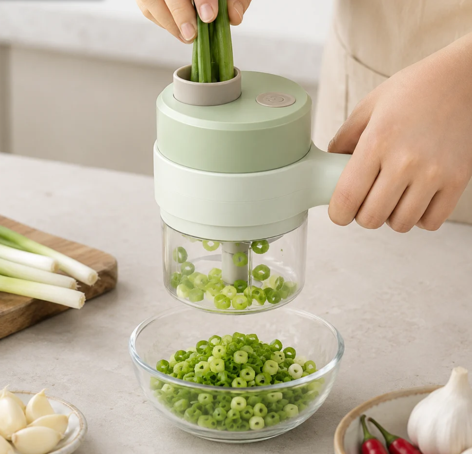 Fine Dice 4-in-1 Electric Food Chopper